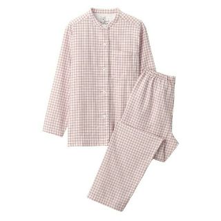 ムジルシリョウヒン(MUJI (無印良品))の◆新品◆  無印良品 脇に縫い目のない二重ガーゼスタンドカラーパジャマ／Ｌ～XL(パジャマ)