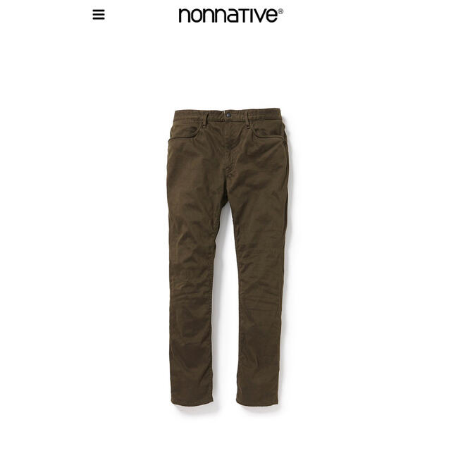 nonnative(ノンネイティブ)のnonnative DWELLER JEANS DROPPED FIT オリーブ メンズのパンツ(デニム/ジーンズ)の商品写真