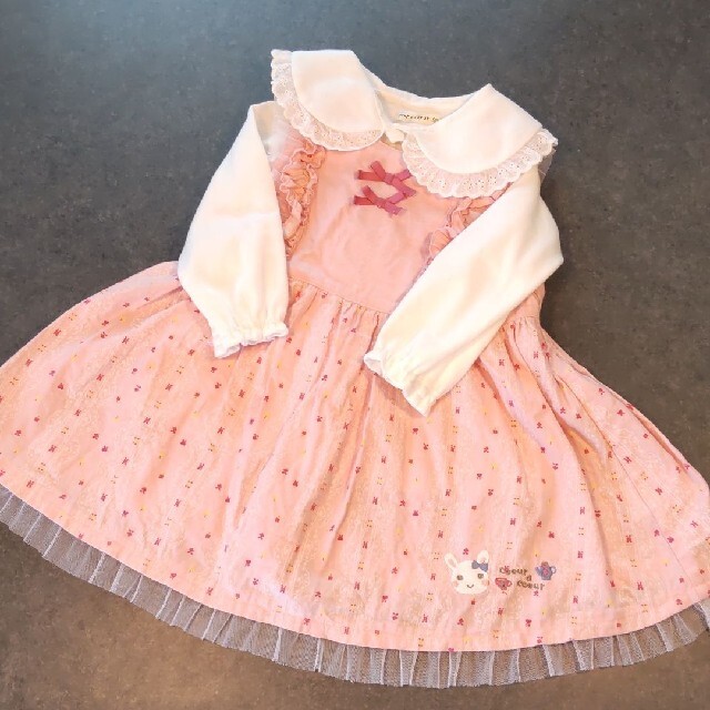 coeur a coeur(クーラクール)のクーラクール　ワンピース　95 キッズ/ベビー/マタニティのキッズ服女の子用(90cm~)(ワンピース)の商品写真