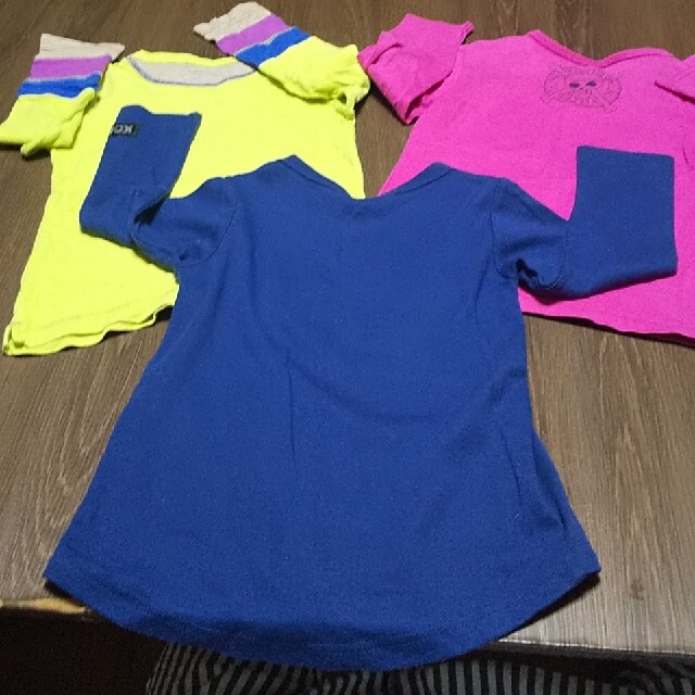 キッズ長袖シャツ キッズ/ベビー/マタニティのキッズ服男の子用(90cm~)(Tシャツ/カットソー)の商品写真