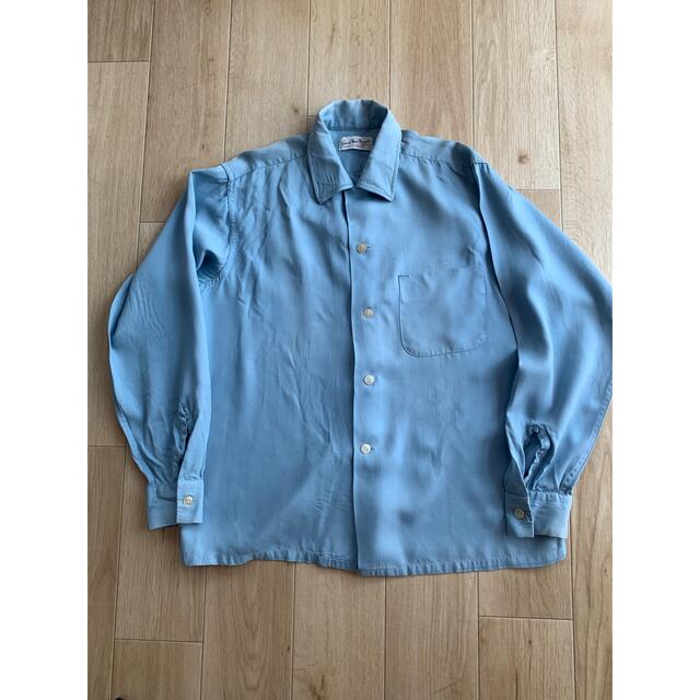 50s 60s レーヨンシャツ オープンカラーシャツ ビンテージ 本命ギフト