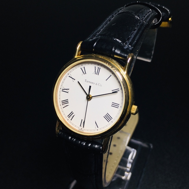 Tiffany & Co.(ティファニー)の【美品 正規品】ティファニー 腕時計 ゴールド ローマンインデックス クラシック レディースのファッション小物(腕時計)の商品写真