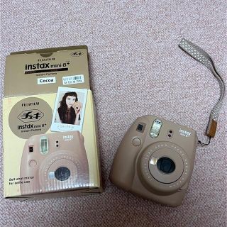 フジフイルム(富士フイルム)の富士フイルム チェキ インスタックス ミニ8 プラス ココア(1台)(フィルムカメラ)