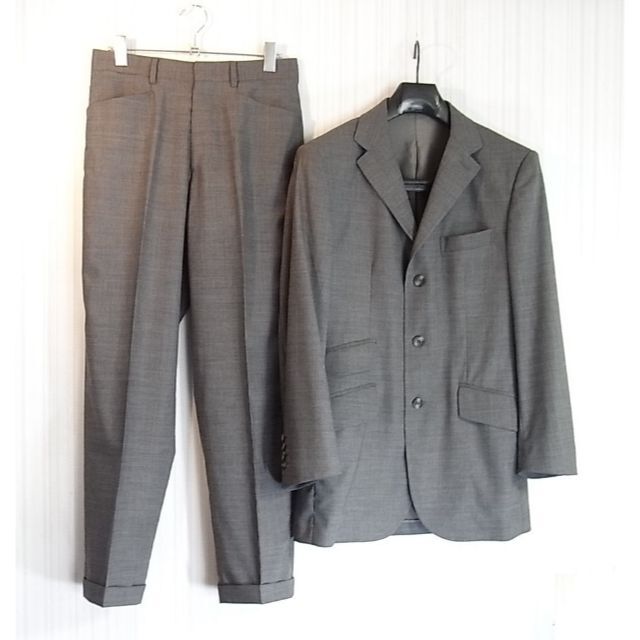 size44☆美品☆ダンヒル dunhill サマースーツ 3釦　グレー系