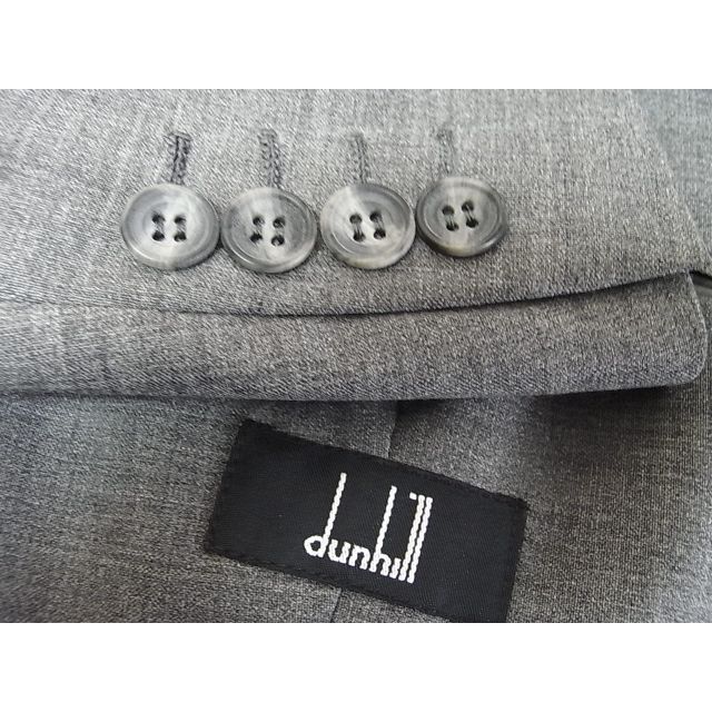 size44☆美品☆ダンヒル dunhill サマースーツ 3釦　グレー系