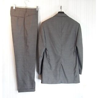 size44☆美品☆ダンヒル dunhill サマースーツ 3釦　グレー系