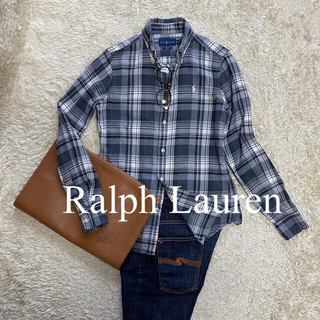 ポロラルフローレン(POLO RALPH LAUREN)のラルフローレン　Ralph Lauren  XS 長袖シャツ　ネルシャツ(シャツ)
