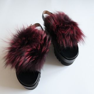 Sergio Rossi - 新品【sergio rossi】ファーサンダルの通販 by m*'s