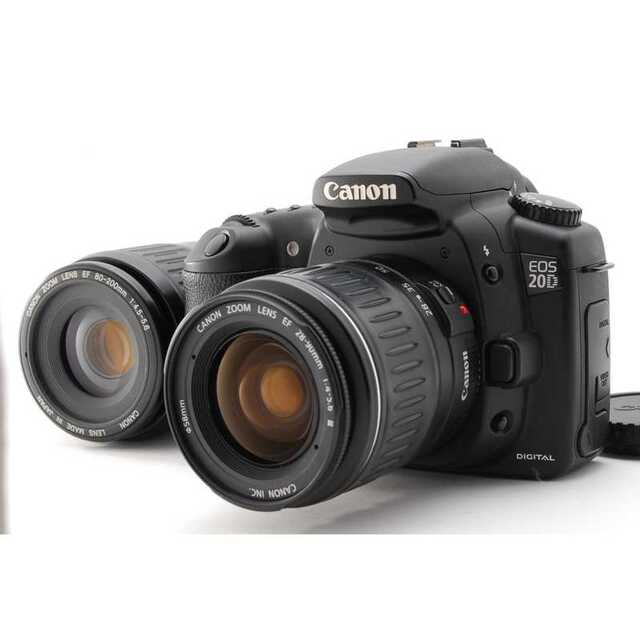 大割引 Canon - ★ 極上 憧れのキヤノン一眼レフ EOS 20D Wレンズセット ★ デジタル一眼