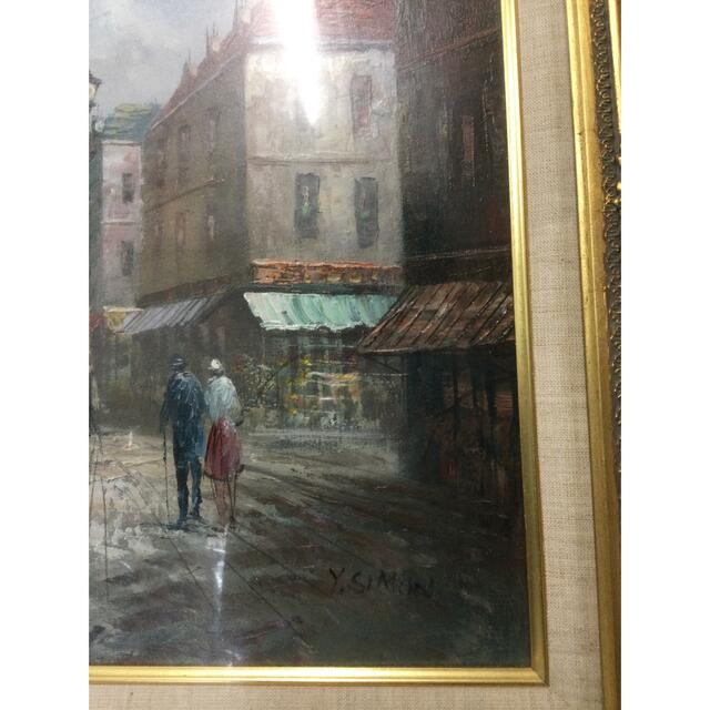 フランス 印象派中堅画家  直筆風景画 油絵 額装の通販 by