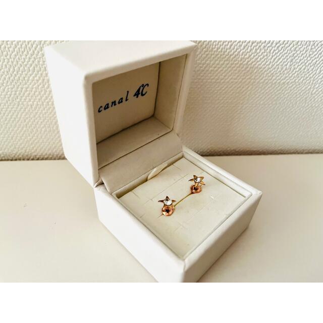 ete - スター ダイヤ ピンクゴールドピアス 星の通販 by ete - スター ダイヤ ピンクゴールドピアス 星の通販 by