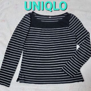 ユニクロ(UNIQLO)のユニクロ(UNIQLO)　ボーダーカットソー　Sサイズ(カットソー(長袖/七分))