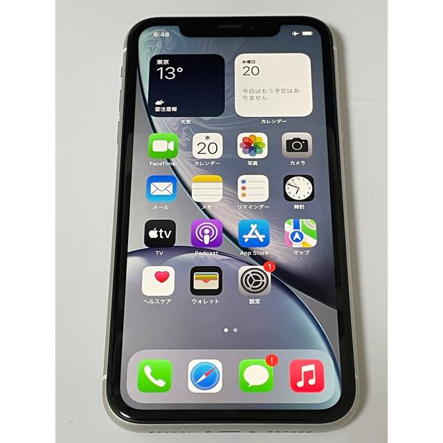 iPhone(アイフォーン)のiPhone XR 64GB ホワイト ⭐︎送料無料⭐︎ スマホ/家電/カメラのスマートフォン/携帯電話(スマートフォン本体)の商品写真