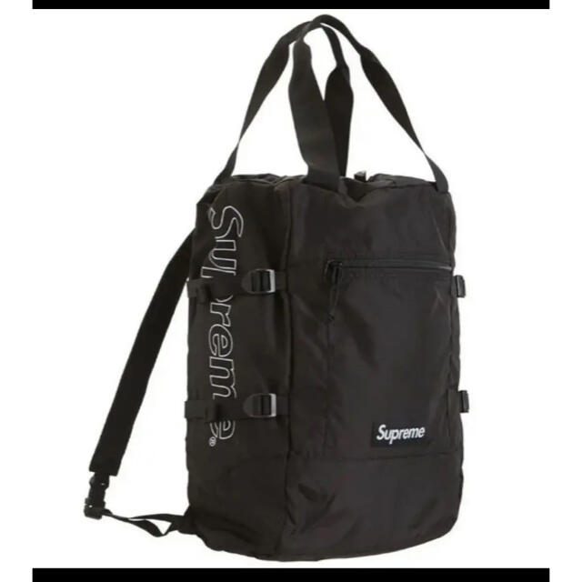正規品販売！ Supreme 18L Black Backpack Tote Logo Box Supreme - バッグパック+リュック