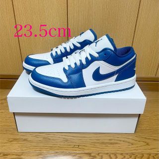 ナイキ(NIKE)のWMNS AirJordan1 Low  ジョーダン ロー マリーナ ブルー(スニーカー)