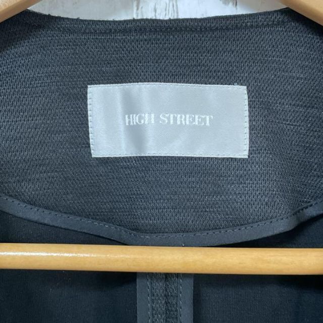 HIGH STREET(ハイストリート)のHIGH STREET カジュアル ベスト ジレ メンズ　ブラック7 メンズのスーツ(スーツベスト)の商品写真