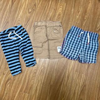 ギャップ(GAP)の男の子ベビー服　ズボン3点セット(パンツ)