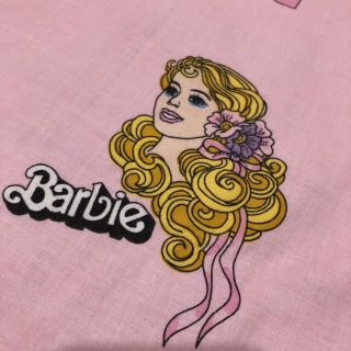 バービー(Barbie)の🌜ビンテージ 布団カバー🌛バービー　シーツ (生地/糸)