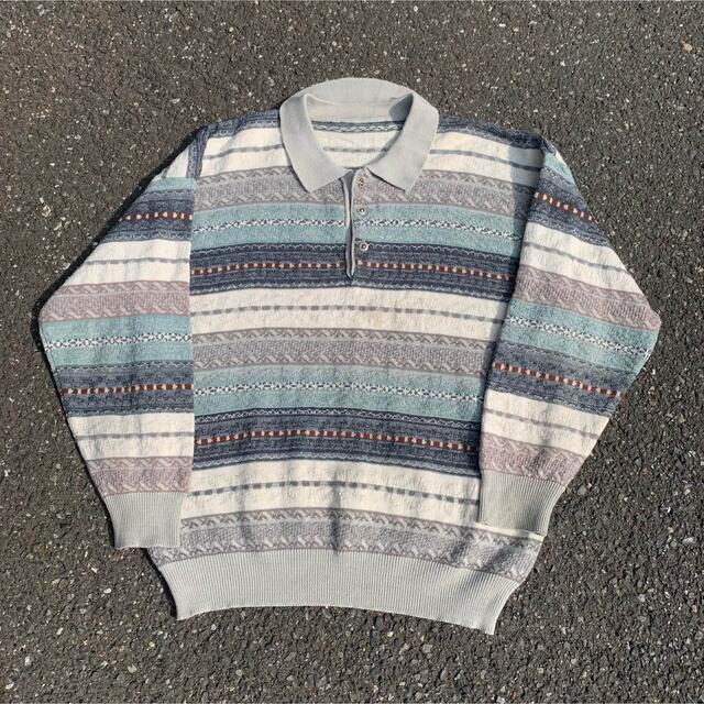 vintage ニットポロ polo shirts ポロシャツ 90's
