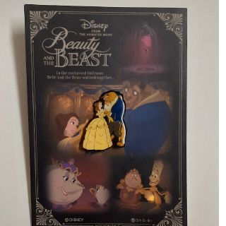 ディズニー(Disney)の美女と野獣　ピンズ　ノベルティ　未使用品(ブローチ/コサージュ)