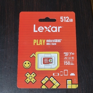 レキサー(Lexar)のLexar PLAY microSDXC 512GB (未開封新品)(PC周辺機器)