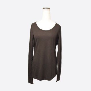 ルシェルブルー(LE CIEL BLEU)の★新品★ルシェルブルー★レーヨン長袖Tシャツ (Brown/F)(Tシャツ(長袖/七分))