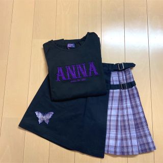 アナスイミニ(ANNA SUI mini)の【ご専用】ANNA SUImini 140【極美品】♡2点♡(スカート)