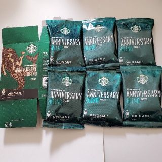 スターバックスコーヒー(Starbucks Coffee)のスターバックス オリガミ アニバーサリーブレンド ６袋入り(コーヒー)