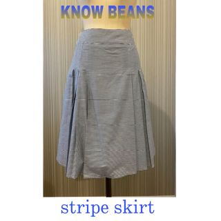 ノービーンズ(KNOW BEANS)のKNOW BEANS ストライプスカート(ひざ丈スカート)