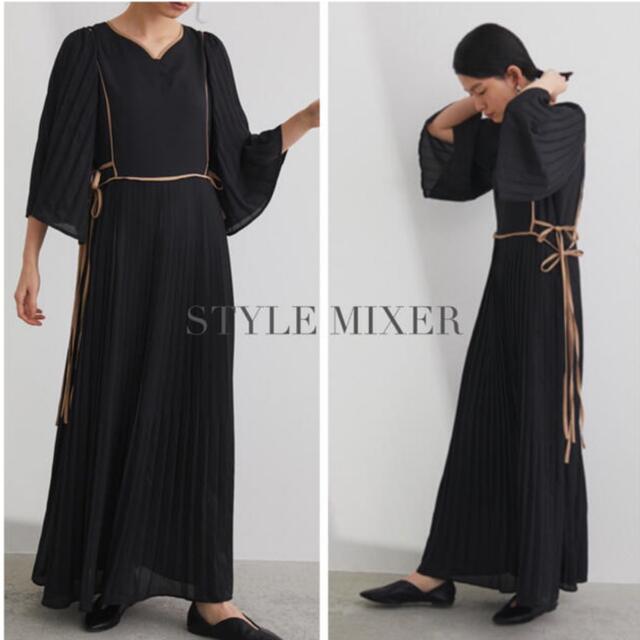 Style mixer パイピングプリーツワンピース