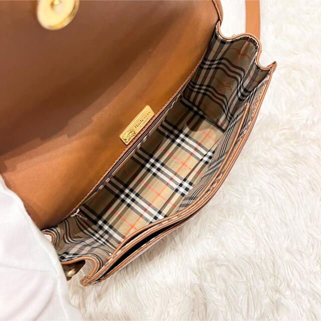 BURBERRY(バーバリー)の希少／美品♡バーバリー ショルダーバッグ ノバチェック シャドーホース レザー レディースのバッグ(ショルダーバッグ)の商品写真