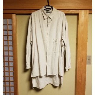 ★ヘンプ 20ss コットン×ヘンプ 段違いシャツ yohjiyamamoto