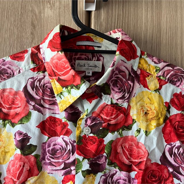paul smith ポールスミス 花柄薔薇シャツ - シャツ