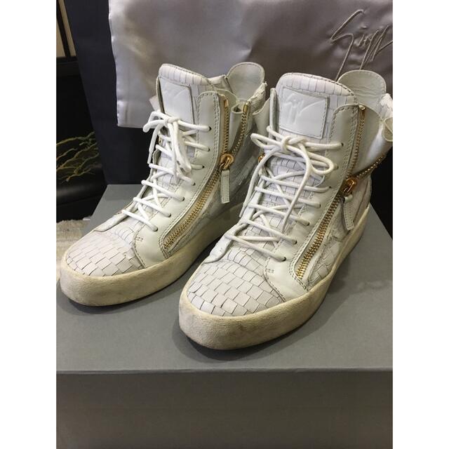 GIUZEPPE ZANOTTI - ザノッティ 靴 ハイカット ハイブランドの GIUZEPPE ZANOTTI - ザノッティ 靴 ハイカット ハイブランドの