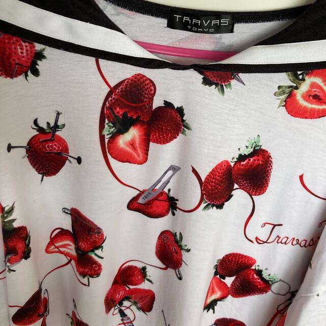 TRAVAS TOKYO いちご　BIG  berry セーラー　襟　Tシャツ