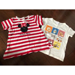 ディズニー(Disney)の美品★Disney・すみっこ２枚セット100㎝(Tシャツ/カットソー)