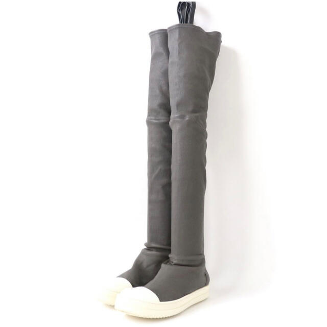 Rick Owens(リックオウエンス)のリック オウエンスRICK OWENSレザー ニーハイ ソックスニーカー ブーツ レディースの靴/シューズ(スニーカー)の商品写真