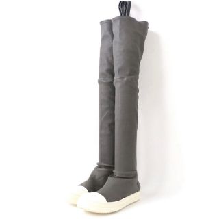 リックオウエンス(Rick Owens)のリック オウエンスRICK OWENSレザー ニーハイ ソックスニーカー ブーツ(スニーカー)