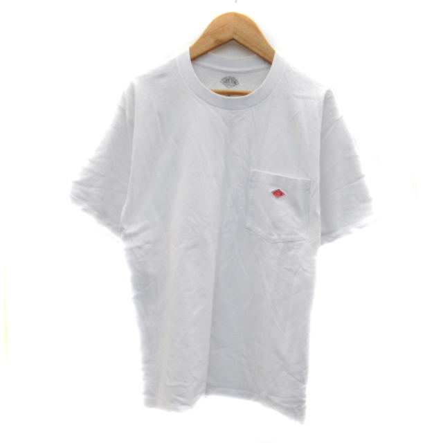 DANTON(ダントン)のダントン Tシャツ カットソー 半袖 クルーネック ロゴ刺繍 無地 38 白 メンズのトップス(Tシャツ/カットソー(半袖/袖なし))の商品写真