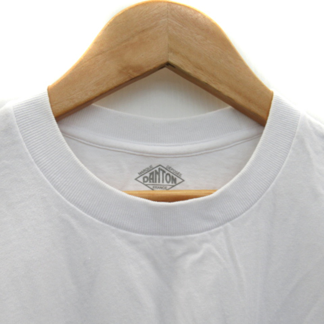 DANTON(ダントン)のダントン Tシャツ カットソー 半袖 クルーネック ロゴ刺繍 無地 38 白 メンズのトップス(Tシャツ/カットソー(半袖/袖なし))の商品写真