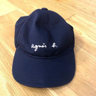 アニエスベー(agnes b.)のアニエスベー キッズ 帽子 キャップ 美品 ネイビー定価7000値下げ中(帽子)