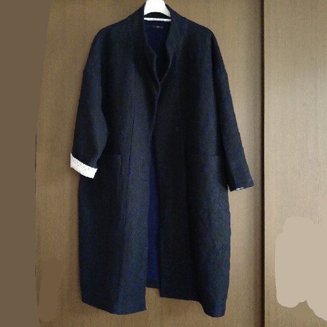 私の部屋(ワタシノヘヤ)の私の部屋　ニット風レースコート レディースのジャケット/アウター(ロングコート)の商品写真