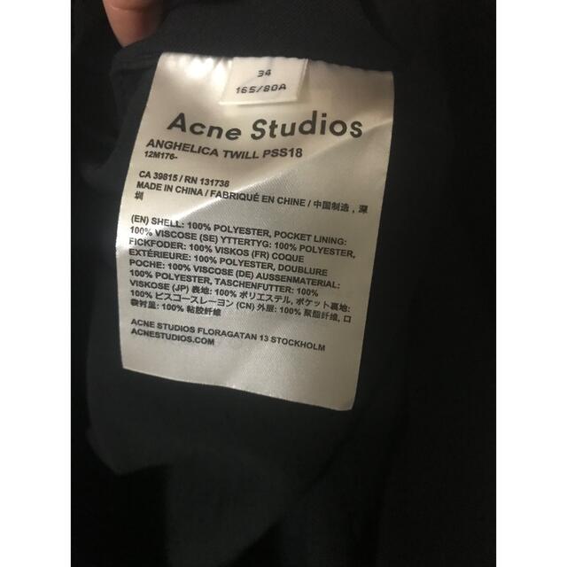Acne Studios(アクネストゥディオズ)のAcne Studios☆トレンチコート ノーカラー ブラック レディースのジャケット/アウター(トレンチコート)の商品写真