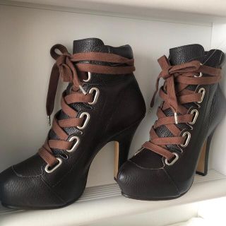 Vivienne Westwood★編上げショートブーツ 牛革 36 茶