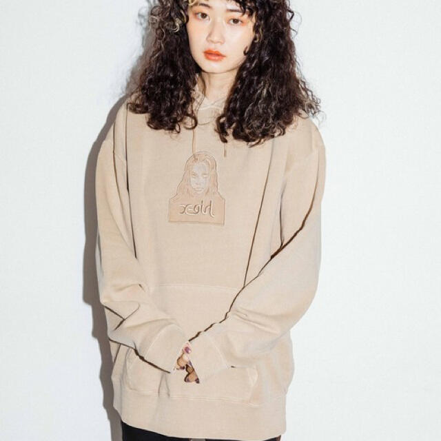 X-girl - X-girl FACE PIGMENT DYED SWEAT HOODIEの通販 by mimi's 