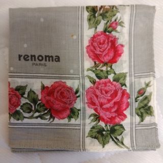 レノマ(RENOMA)のrenomaレノマバラ柄ハンカチ新品(ハンカチ)