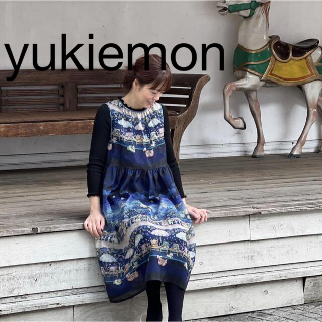 franche lippee(フランシュリッペ)の新品　yukiemon ウィフルワンピース ユキエモン　フランシュリッペ レディースのワンピース(ロングワンピース/マキシワンピース)の商品写真