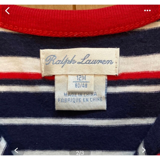 Ralph Lauren(ラルフローレン)のラルフローレン ロンパース 2枚セット キッズ/ベビー/マタニティのベビー服(~85cm)(ロンパース)の商品写真