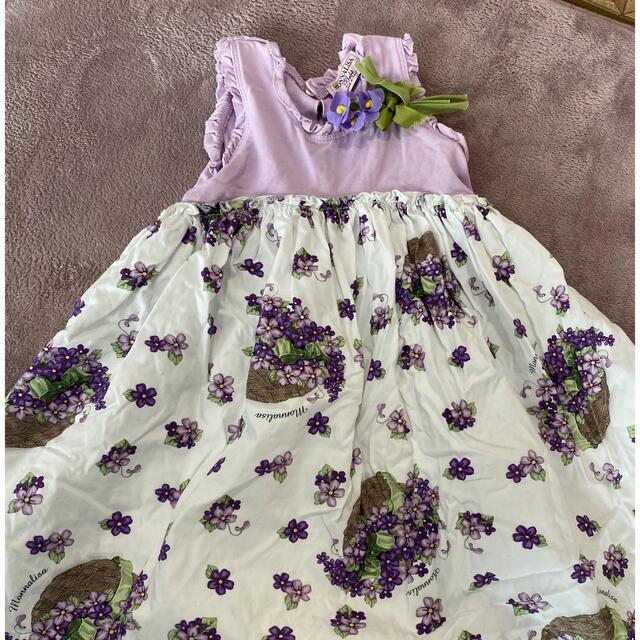 MONNALISA(モナリザ)のモナリザ　ワンピース　98センチ　 キッズ/ベビー/マタニティのキッズ服女の子用(90cm~)(ワンピース)の商品写真