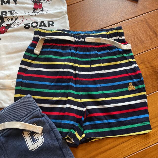 babyGAP(ベビーギャップ)の新品☆babygap☆ロンパース長袖　ショートパンツ　Tシャツ キッズ/ベビー/マタニティのベビー服(~85cm)(パンツ)の商品写真